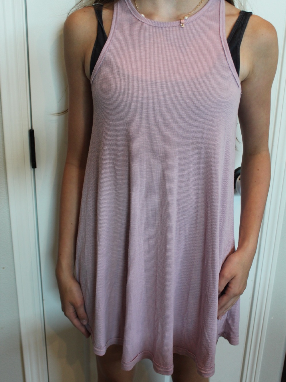 Free People Beach Mauve Sleeveless Swim Coverup Tunic